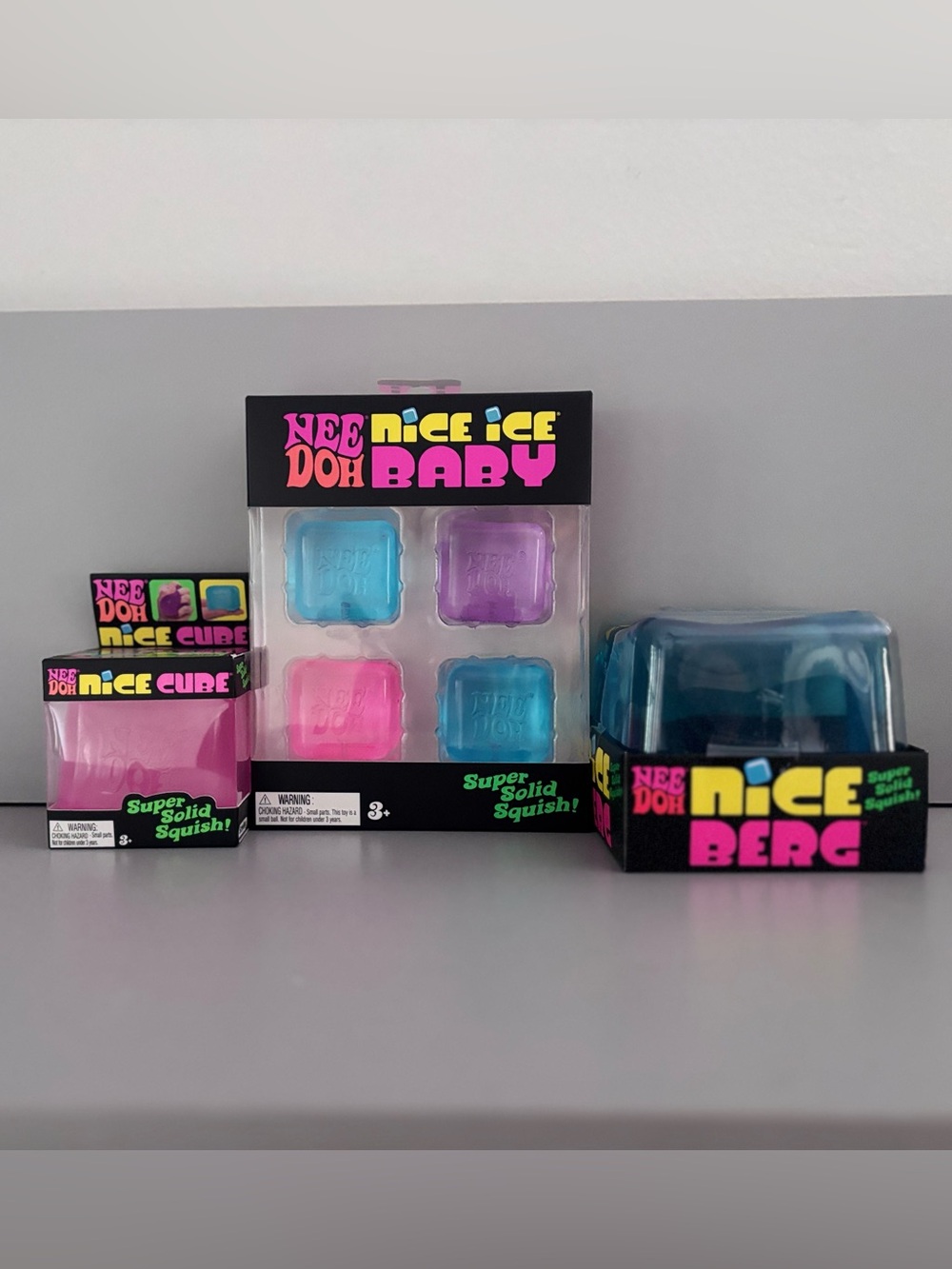 Viral Schylling NeeDoh Sensory Bundle - Niceberg/Nice Cube/Nice Ice Baby’s